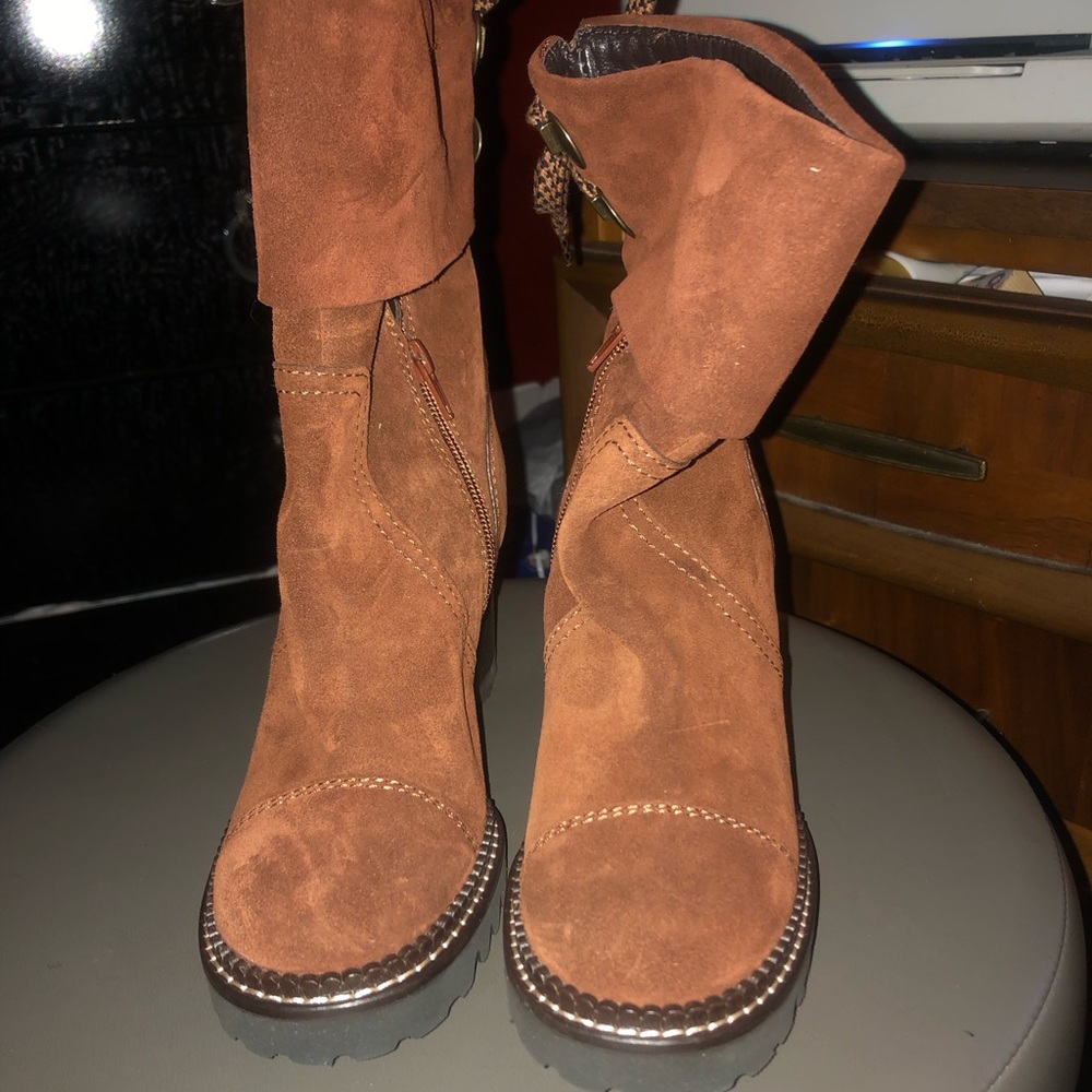 Brown Suede Women's Boots